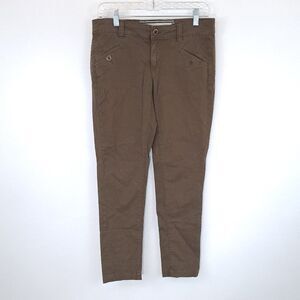 Daughters of the Liberation Skinny Low Rise Olive Button Pants